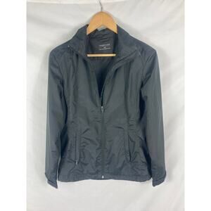 Maggie Lane Windbreaker Jacket Black Size Medium